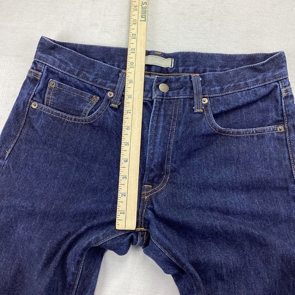 Uniqlo Men’s Selvedge Jeans Size 31x32 Slim Straight Fit Blue Denim - Picture 9 of 14